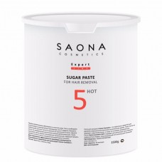 Сахарная паста для шугаринга Saona Cosmetics 5 HOT Плотная 3500гр